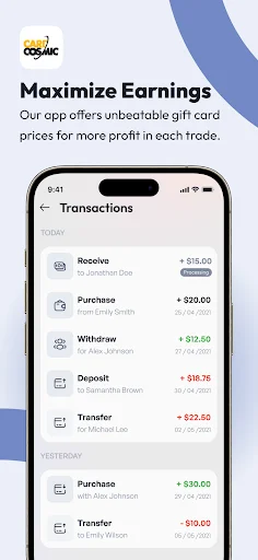 Descargar CardCosmic: Vende tus Tarjetas de Regalo de Forma Segura - Screenshot 2