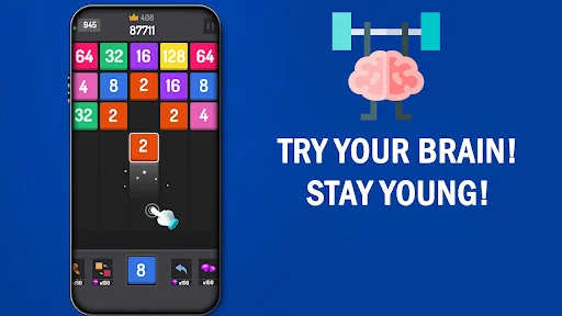Descarga Number Games – 2048 Blocks: Rompecabezas Adictivo Gratis - Screenshot 1