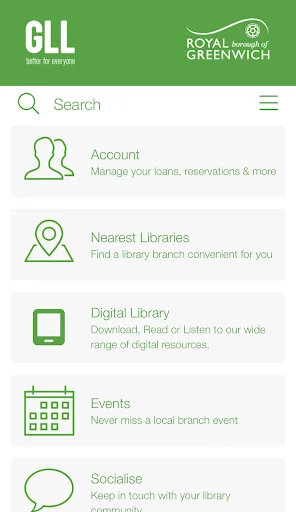 Royal Greenwich Libraries: Acceso a tu Biblioteca – Descarga Gratis - Screenshot 1