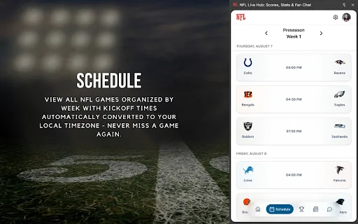NFL Live Hub: Resultados, Estadísticas y Noticias en Vivo - Screenshot 2