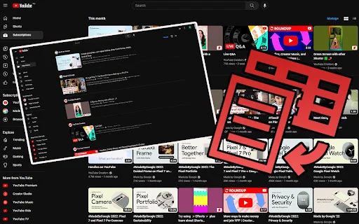 YouTube List View Mode: Visualización en Lista para YouTube - Screenshot 2