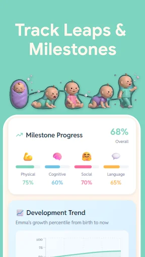 Baby Tracker: Growth & Leaps – Seguimiento de Desarrollo Infantil - Screenshot 1