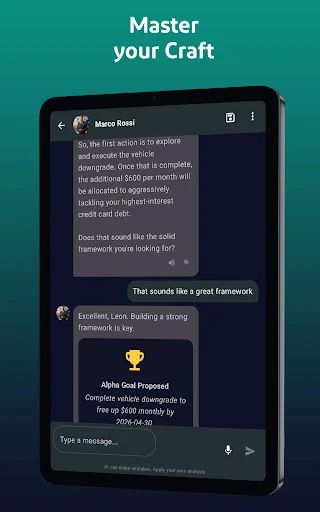 Descarga igoalpha: Potencia tu potencial con Mentores de IA - Screenshot 18